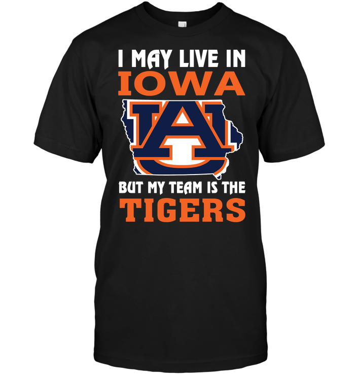 Auburn Tigers "i May Live In New York" T-Shirt